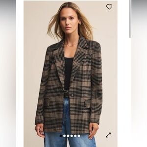 Z Supply Kingston Relaxed Plaid Blazer